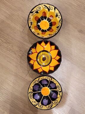 Vintage Floral Talavera Bowls